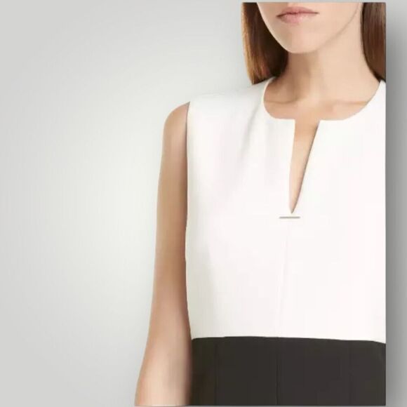 HUGO BOSS Daedalus Color Block Ponte Stretch Sheath Dress | NWOT | US Size 8 - Picture 4 of 9